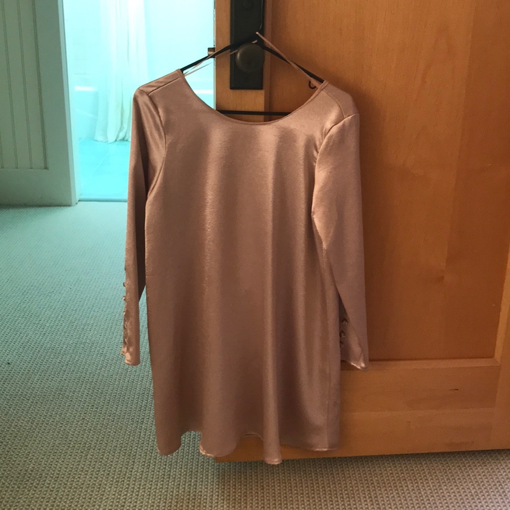 Silky blush dress